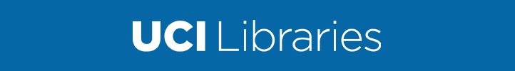 White UCI Libraries Logo and Center for Critical Korean Studies Logo on Blue Background