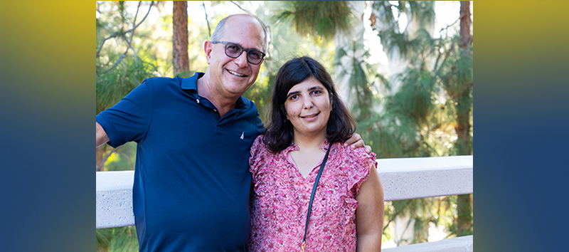 Feyzi Fatehi and his daughter Leila Fatehi (BA ’21)