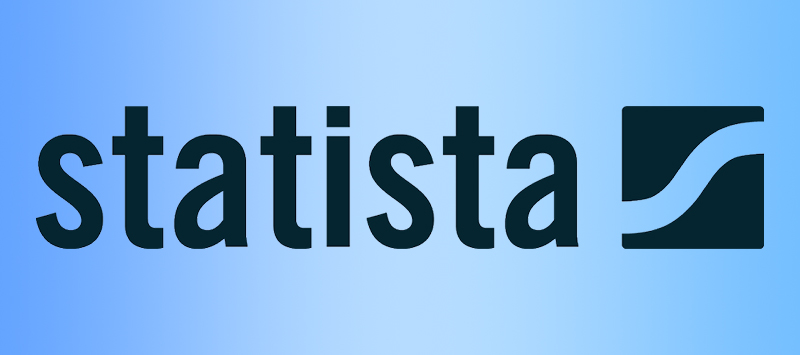 Statista logo on a blue background