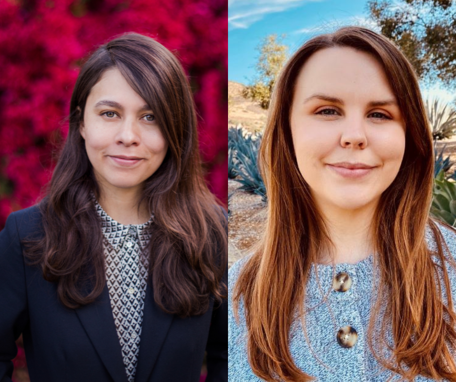 Elvia Arroyo-Ramirez and Carolyn Downey.