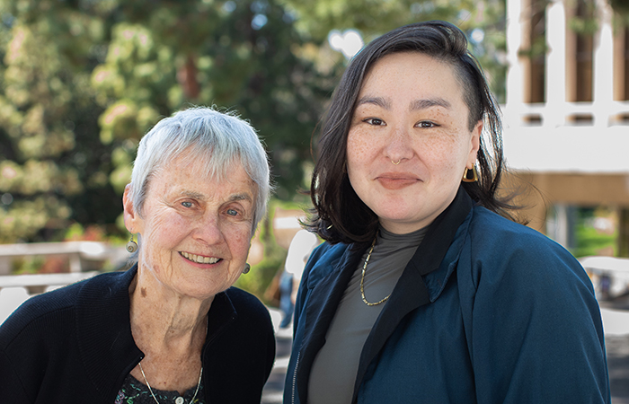 Anne Frank and Emily Mitamura